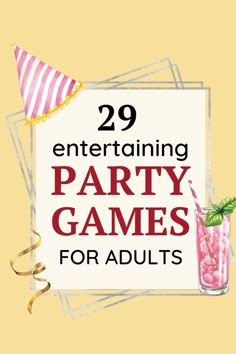 29 entertaining party games for adults Non Alcoholic Party Games, Cards Games For Adults, Colour Games For Adults, Best Party Games For Groups, Games For Parties Adults, Birthday Games Ideas For Adults, Fun Diy Party Games, Games To Play On Birthday, Party Games For Large Groups Of Adults