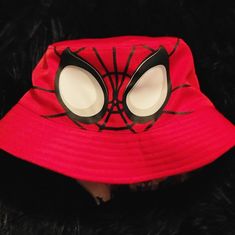 Childrens Spiderman Bucket Hat From Downtown Disney New With Tags! Children's Size: One Size Fits All Open To Offers!! Red Adjustable Themed Hat, Red Fun Cap Costume Hats And Headpieces, Red Fun Cap Costume Hat, Red Novelty Hat One Size Fits Most, Red Novelty Hat One Size, Red Novelty Hat Costume Accessories, Novelty Red Hat Costume Accessories, Fun Red Costume Cap, Red Themed Cap Hat