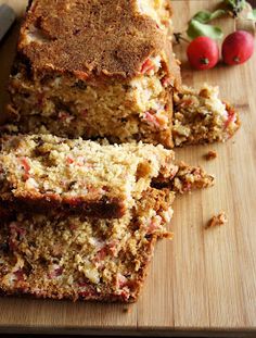 slices of fruit bread on a cutting board