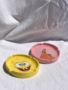 Sünger Bob Asbak Clay, Air Dry Clay Ashtray Ideas, Air Dry Clay Ashtray Diy, Air Dry Clay Art Projects, Air Dry Clay Ashtray, Clay Ashtray Ideas, May Art, Diy Pottery Painting