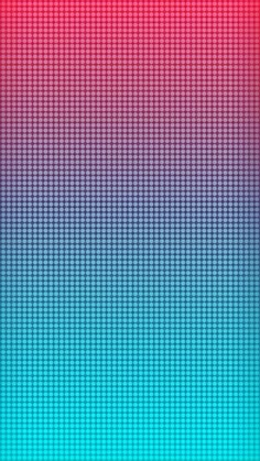 a red and blue background with small squares