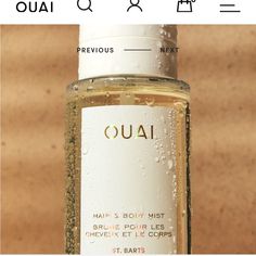 Brand New, Just Not The Smell I Remember! Hope Someone Else Could Enjoy This Tho! Thanks! Ouai Perfume, Mist Color, Neutral Eyeshadow Palette, Melrose Place, Neutral Eyeshadow, Hair Mist, Hair Perfume, Cream Blush, Eyeshadow Palette