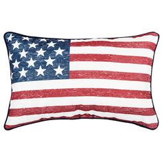 an american flag pillow on a white background