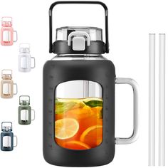 an image of a pitcher with drinks in it