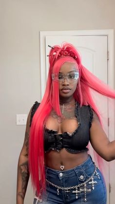 Event Hairstyles, Hot Hair Styles, Cutie Patootie, Weave Hairstyles, Pink Hair, Hair Inspo, Wigs, Hairstyles, Hair Styles