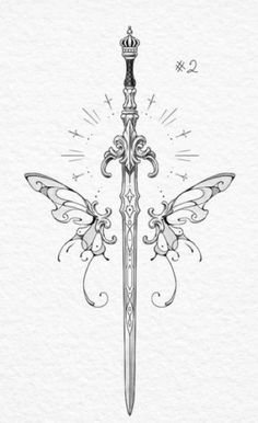 womens sword tattoo Tattoos Geometric, Ornamental Tattoo, Cute Little Tattoos, Dream Tattoos, Elegant Tattoos, Little Tattoos, Simplistic Tattoos, Matching Tattoos