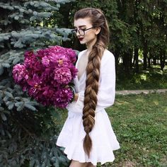 Extremely Thick Hair, Thick Braids, Haircut Styles For Women, Extremely Long Hair, Short Haircut Styles, Long Face Hairstyles, Styles Ideas