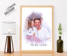 Fathers Day Gift From Wife & Daughter - By pawpicart Fathers Day Gift From Wife, Gift From Grandkids, Anniversary Gift For Husband, Anniversary Gifts For Husband, First Fathers Day, A Daughter, Gift For Husband, Father's Day Gifts, Gift For Dad