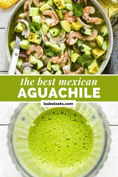 the best mexican aquachile recipe with shrimp, avocado and cilantro