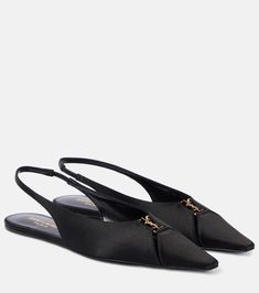 Patent Leather Loafers, Designer Pumps, Slingback Flats, Sheepskin Boots, Saint Laurent Shoes, Evening Shoes, Ballerina Flats, Ballet Flat Shoes, Black Flats