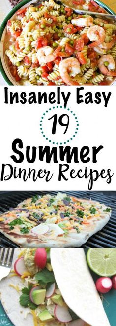 an easy summer dinner recipe with shrimp and pasta