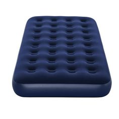 an inflatable mattress is shown on a white background