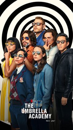 the umbrella academy movie poster with an image of people