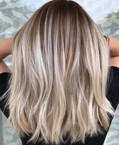 Shoulder Length Hair, Hairstyles Ponytail, Shoulder Length Hair Cuts, Haircut And Color, Hair Color And Cut, Long Blonde, Long Blonde Hair, Medium Length Hair Cuts, Blonde Balayage