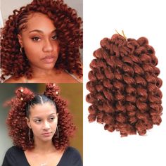 PRICES MAY VARY. ღ Material: Jamaican Bounce Wand Curl Crochet Hair is Made Of High Quality Yaki Texture Synthetic Fiber, No Chemical Damage, Safe for Your Head Skin. ღ Packaging: Wand Curl Crochet Hair, Free hair needle,20 strands in each pack, 85±5g/Pack, 5 packs/Lot, More Colors Available,Usually 4-6 packs enough a full head. ღ Advantage: Our Wand Curl Crochet Hair is Natural Looking, Easy Separating, Easy to Crochet, Light & Soft, No Smell,More Comfortable When Using and Hold Long Time. ღ Scope of Application: Suitable for wedding, party, traveling, dating, thanksgiving, christmas,daily wear,concerts and any other occasions. ღ Service: We recommended spraying water or caring liquid on a regular basis to keep the hair in good condition. Please understand this, due to lighting and differ Jamaican Curly Crochet Hair, Freetress Crochet Hair, Short Curly Braids, Wand Curl Crochet Hair, Best Crochet Hair, Jamaican Bounce Crochet, Hair Needle, Crochet Hair Styles Freetress, Jamaican Bounce