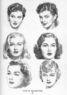 some women's hair styles from the 1950's