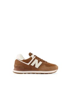 Brown New Balance Shoes, New Balance 574 Brown, New Balance Shoe, Trail Design, New Balance Style, Athleisure Style, New Balance 574, Brown Sneakers, Athleisure Fashion