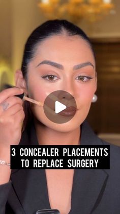 Makeup Tutorial For Women Over 50 Videos, Concealer Placement, Facelift Makeup, Makeup For Round Eyes, Makeup Contour, Makeup For Moms, Makeup Secret