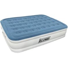 an inflatable mattress is shown with the words ecoway written on it's side