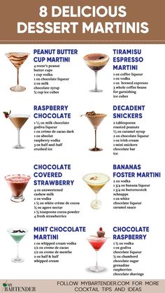 the 8 delicious dessert martinis