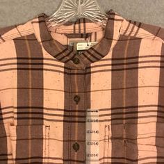 * Nwt Carhartt Womens Plaid Banded Collar 3/4 Sleeve Shirt Large 12/14 Brown New! * Measure A Similar Item Of Yours For Perfect Fit * 30 Day Return Policy * Same Day Shipping * See Photos For Exact Measurements As Tag Size May Differ From Actual Size * Thank You For Looking! Shelf: 2988 Carhartt Womens, Carhartt Women, Band Collar, Womens Plaid, Shirt Sleeves, New Color, Return Policy, Sleeve Shirt, Perfect Fit