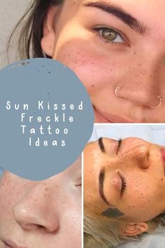 the sun kissed freckle tattoo ideas are easy to do for your skin type