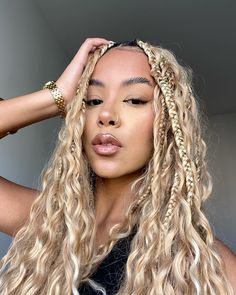 just me 🧝🏼‍♀️ Braiding Hair Colors, Blonde Ambition, Protective Hairstyles For Natural Hair, Alison Brie, Black Queens, Afro Hair, Faux Locs, Black Queen