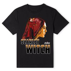 a black t - shirt with the words scarlet witch on it