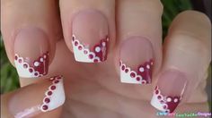 Nail Art Mauve, Lace Nail Design, Black And White Nail Art, Lace Nail Art, Manicure Designs, French Manicure Designs, French Manicure Nails, Lace Nails