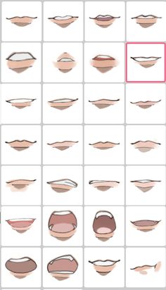 an image of different shapes and sizes of lips