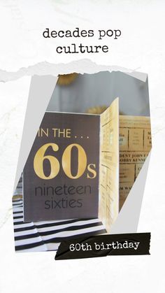 an advertisement for the 60th birthday party