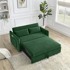 Multifunctional pull-out sofa bed.By pulling out and lifting the bed frame under the seat and lowering the backrest, this double position sofa can be quickly converted into a bed for resting use. Soft high-grain velvet fabric and high-density foam,the backrest can be adjusted to 3 positions,105-180 recline or lie flat, it can be used for listening, playing games, reading, and sleeping. It will make you feel relaxed and comfortable. Specification: Product Type: Sofa Bed Design: Pull-out sleeper S Pull Out Sofa Bed Guest Room, Sofa Back Cushions, Loveseat Sofa Bed, Velvet Sleeper Sofa, Upholstered Sofa Bed, Velvet Sofa Bed, Pull Out Sofa Bed, Pull Out Sofa, Velvet Loveseat