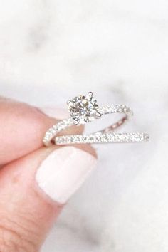 Micropave Side Stones Accented Prongs Diamond Engagement Ring |   cute matching tattoos for couples simple Pretty Engagement Rings, Dream Wedding Ring, Cute Engagement Rings, Future Engagement Rings, Engagement Ring Rose Gold, Dream Engagement, Dream Engagement Rings, Mark Rothko, Rings Engagement