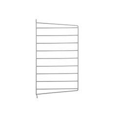 a white wall mounted towel rack with five horizontal bars on each side and one vertical bar at the top