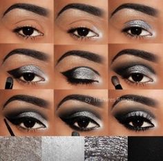 Beginners Eye Makeup, Eye Makeup Techniques, Makeup For Black Skin, Eye Makeup Pictures