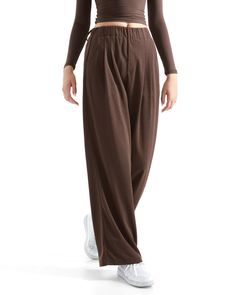 PRICES MAY VARY. Elastic High Waisted Pants: Pull on high rise pants with two side pockets, Pleated work to lounge pants Wide Leg Flowy Palazzo Trousers: Loose lounge pants, Business casual pants, Formal office corporate outfits Waffle Knitted Fabric: 95% Polyester 5% spandex, Light weight, soft, breathable, comfy fit pants Occasions: Perfect as work pants, lounge pants, or going out outfits Size: (Our size chart) XS=US 2, S=US 4, M=US 6, L=US 8, XL=US 10 Brown Lounge Pants Outfit, High Waisted Work Pants, Lounge Pants Outfit, Brown Lounge Pants, High Waisted Pants Work, Pants Business Casual, Women Wide Leg Pants, Office Corporate, Formal Office