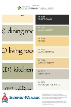 the color scheme for sheryln williams's kitchen and living room paint colors