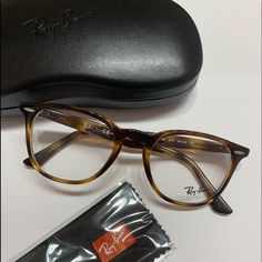 Brand New Ray-Ban Glasses. Rb 7159. Light Weight. Very Comfortable. Rayban Glasses Woman, Rayban Eyeglasses Women, Ray Ban Glasses Women, Prescription Glasses For Women, Glasses Ray Ban, Optical Glasses Women, Ray Ban Sunglasses Women, Tortoise Glasses, Brown Glasses