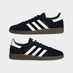 adidas Handball Spezial Shoes - Black | Unisex Lifestyle | adidas US Black Gazelles, Spezial Shoes, Adidas Handball Spezial, Adidas Handball, Shoe Wishlist, Adidas Spezial, Black And White Shoes, Adidas Sneaker, Swag Shoes