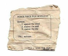 an old piece of paper with some type of information on it that says voice piece for sorpanoo