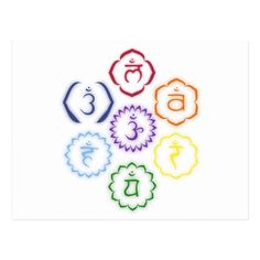 seven chakras in a circle by hyvinzer