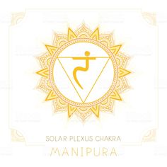 the solar plexus chakraa symbol on a white background