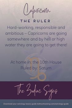 the zodiac sign for capricon