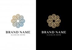 the logo for a company that sells jewelry and watches, is shown here in two different colors