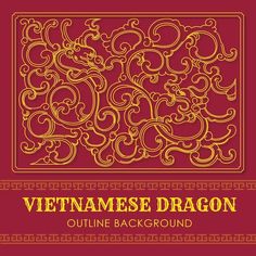 Vietnams Traditional Pattern Vectors, Photos and PSD files | Free Download Vietnamese Dragon, Dragon Outline, Outline Background, Vietnam Art, Background Floral, Floral Ornament, Box Packaging Design