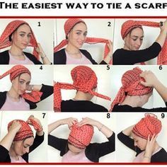 Jewish Headcovering, Hair Snood, No Slip Headbands, Tie A Scarf, Head Wrap Styles, Hair Wrap Scarf, Scarf Tutorial, Mode Turban