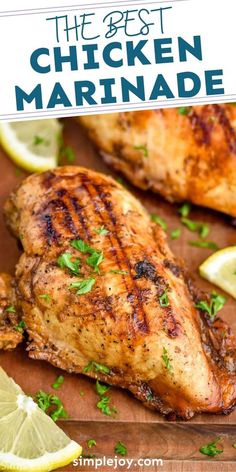 the best chicken marinade with lemons and parsley