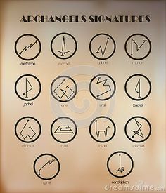 the symbols for different types of electrical devices on display in a store window, with an inscription