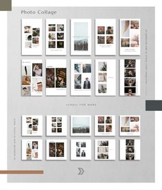 Instagram story template 6 Image Collage Layout, Images Collage Layout, Photocollage Instagram Story, Photo Collage Instagram Posts, Mosaic Photo Collage, Collage Instagram Post, Minimalist Collage, Carousel Template, Instagram Fonts