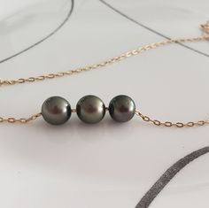 Brand New Triple Tahitian Pearl Necklace In 14k Gold Filled With Dark Gray Tahitian Pearls. Will Come Nicely Packaged In A Gift Box For Gifting. 16" Length Tahitian Pearl Necklace Designs, Tahitian Pearls Jewelry, Hawaii Aesthetic, Pearl Ornaments, Pearl Necklace Gold, Tahitian Pearl Necklace, Pearl Strands Necklace, Pearl Necklace Designs, Hawaiian Jewelry